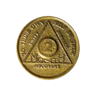 2 Month AA Sobriety Chip