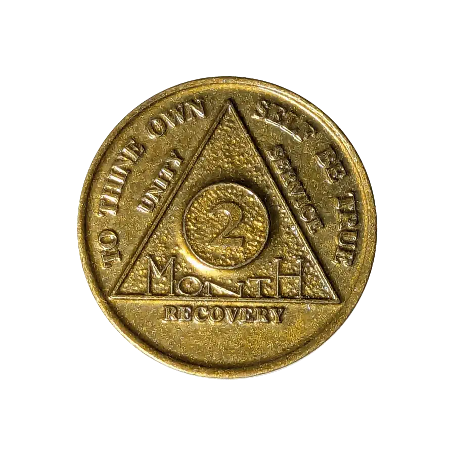 2 Month AA Sobriety Chip