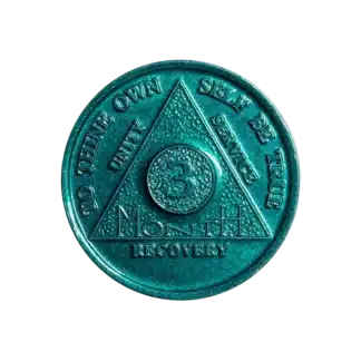 3 Month AA Sobriety Chip
