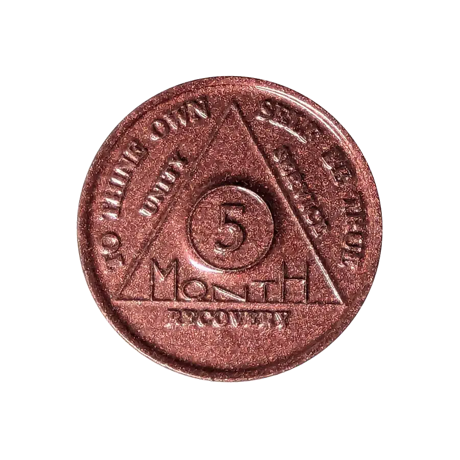 5 Month AA Sobriety Chip