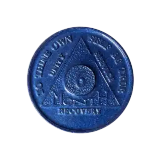 6 Month AA Sobriety Chip