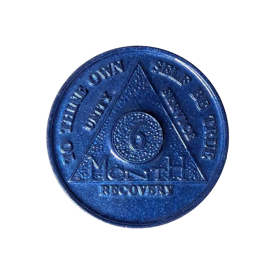 6 Month AA Sobriety Chip