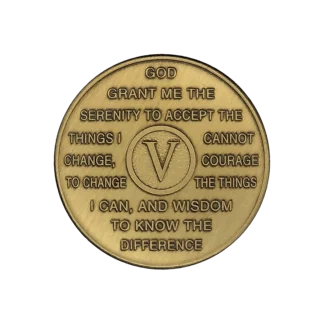Al-Anon 5 year bronze medallion
