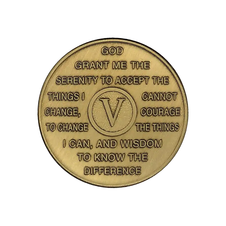 Al-Anon 5 year bronze medallion