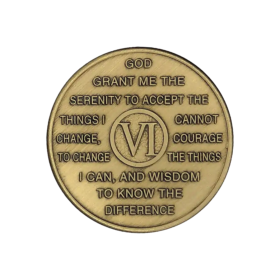 Al-Anon 6 Year Bronze Medallions