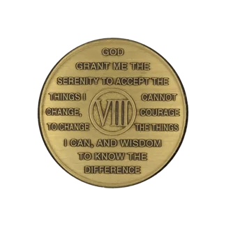 Al-Anon 8 Year bronze medallions