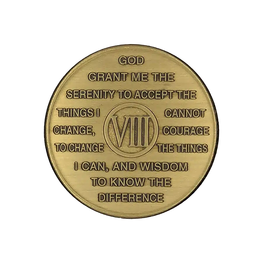 Al-Anon 8 Year bronze medallions