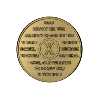 al-anon 10 year bronze medallion