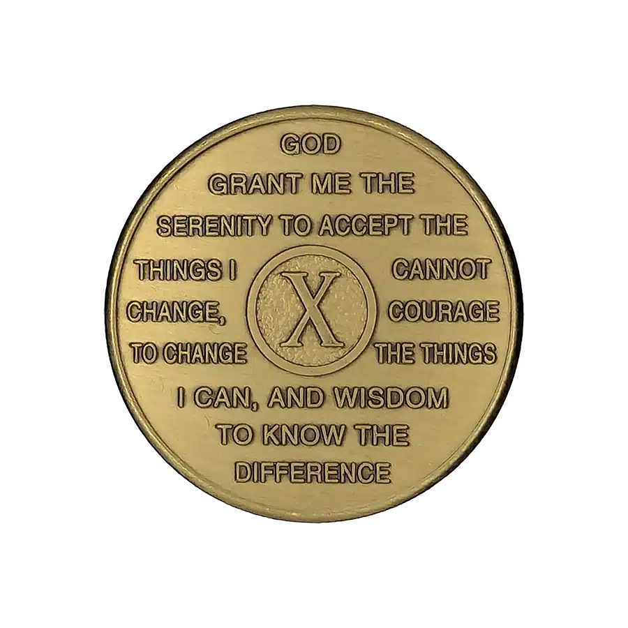 al-anon 10 year bronze medallion