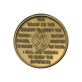 Al-Anon 11 Year Bronze Medallion