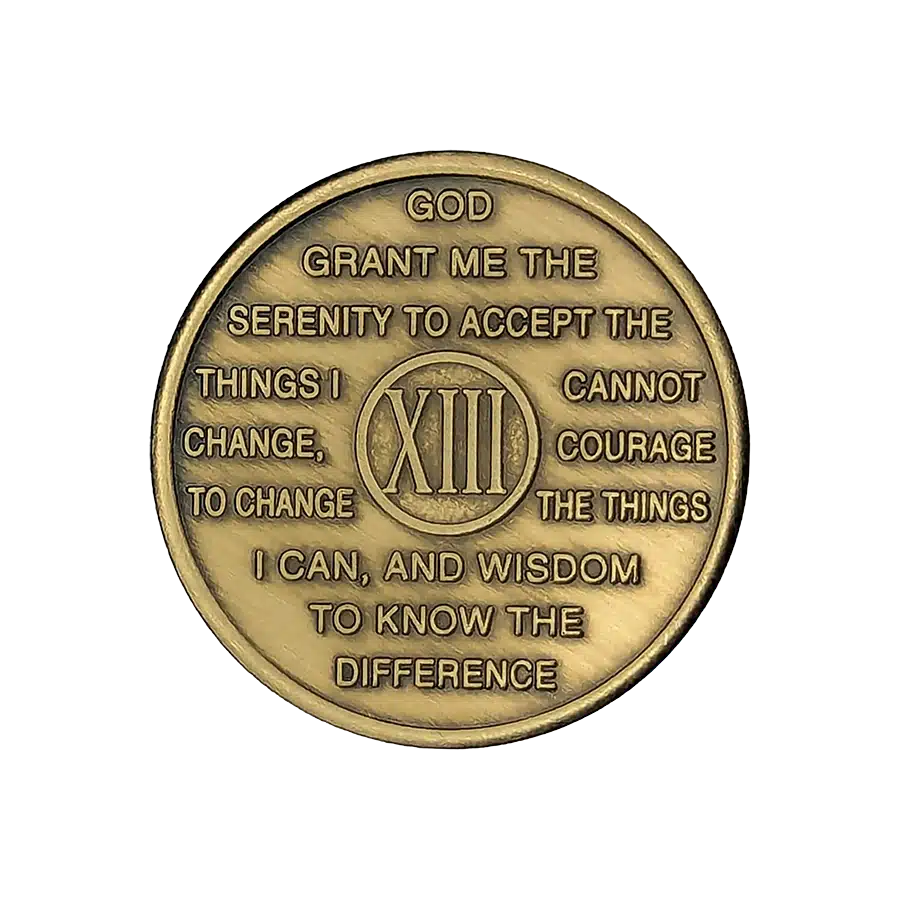 al-anon 13 year bronze medallion