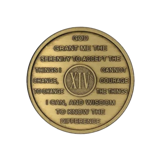 Al-Anon 14 Year bronze medallion