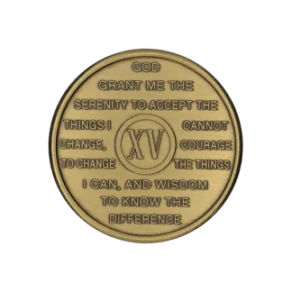 Al-Anon 15 Year bronze medallion
