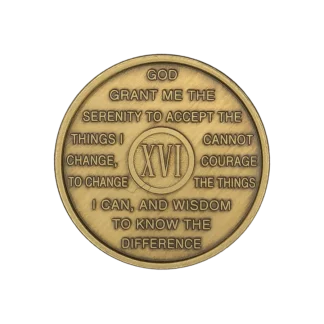 al-anon 16 year bronze medallion