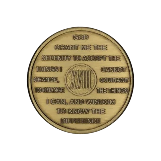al-anon 18 year bronze medallion