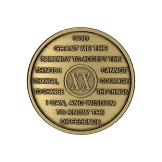 AI-Anon 20 Year Bronze Medallion