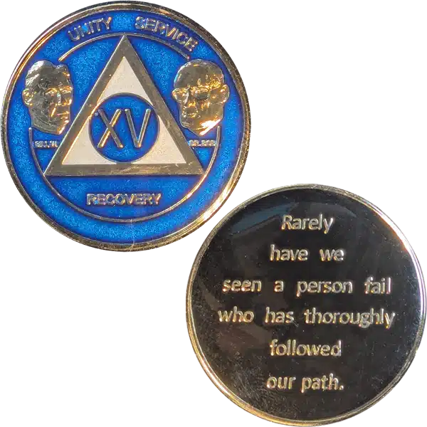 AA Blue Founders Year / Birthday Medallion - Image 2