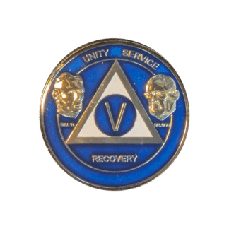 AA Blue Founders Year / Birthday Medallion