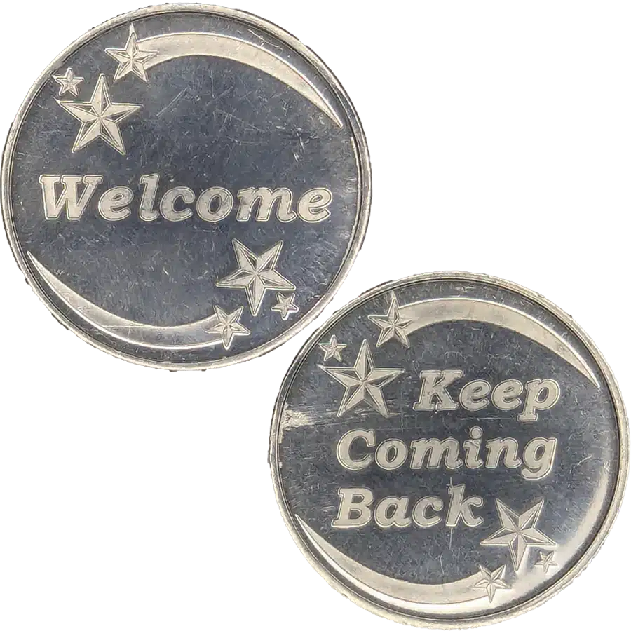 Welcome Keep Coming Back Affirmation Chip - Image 2
