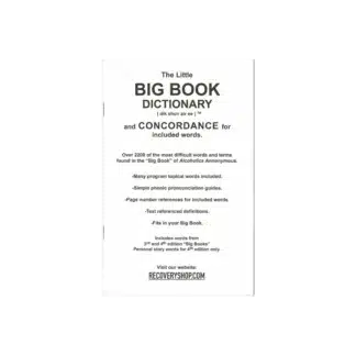 AA Big Book Dictionary