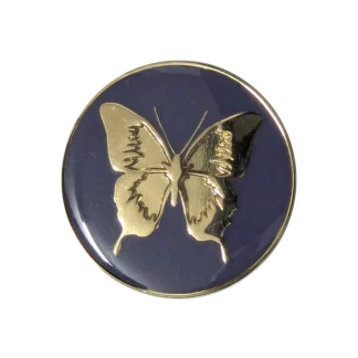 Purple & Gold Butterfly Coin/ Medallion