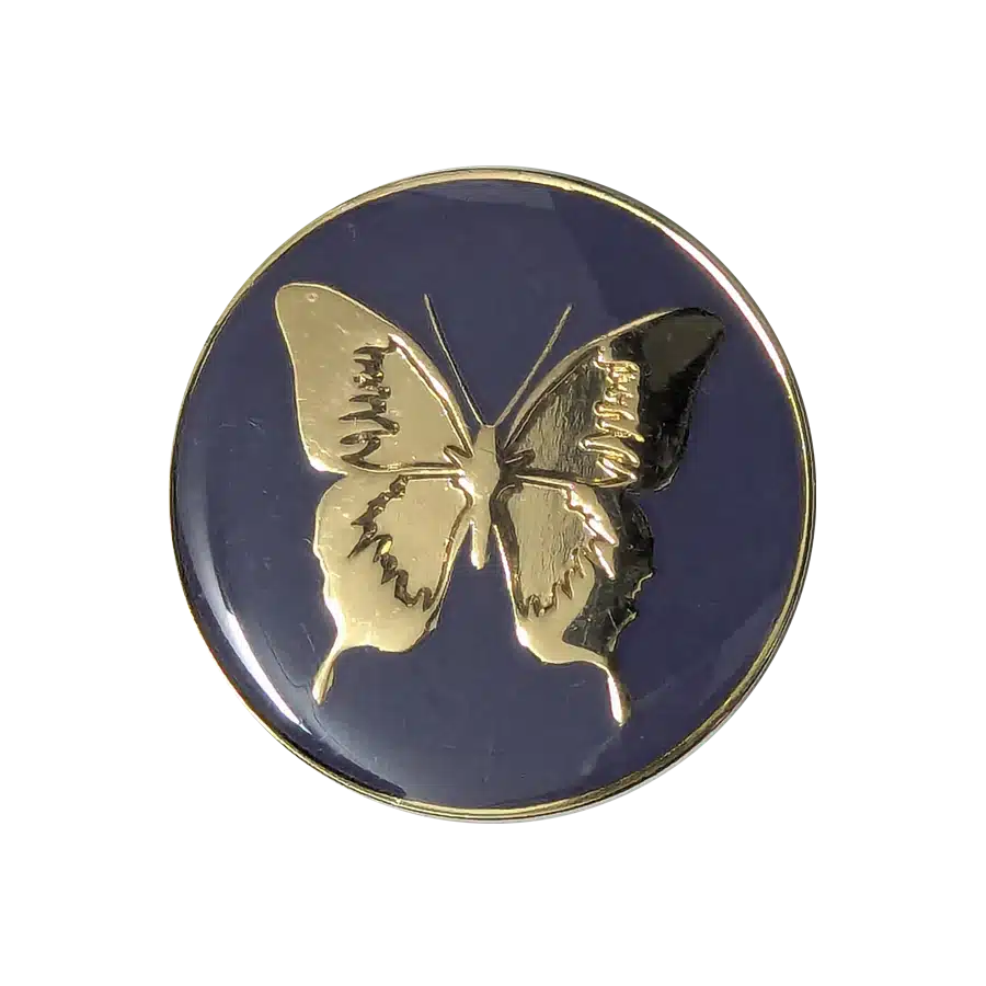 Purple & Gold Butterfly Coin/ Medallion