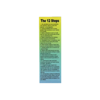 The 12 Steps/Traditions Laminated Bookmark