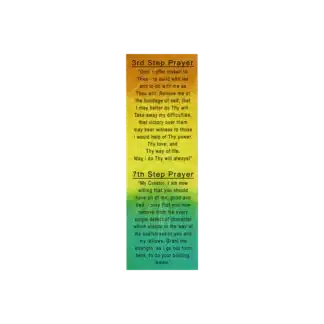 3rd and 7th Step Prayer Bookmark