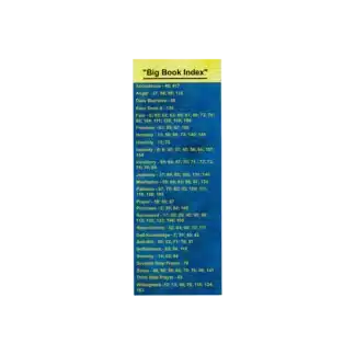 Big Book Index Bookmark