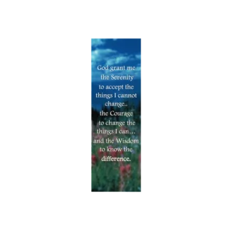 Serenity Prayer Laminated Bookmark