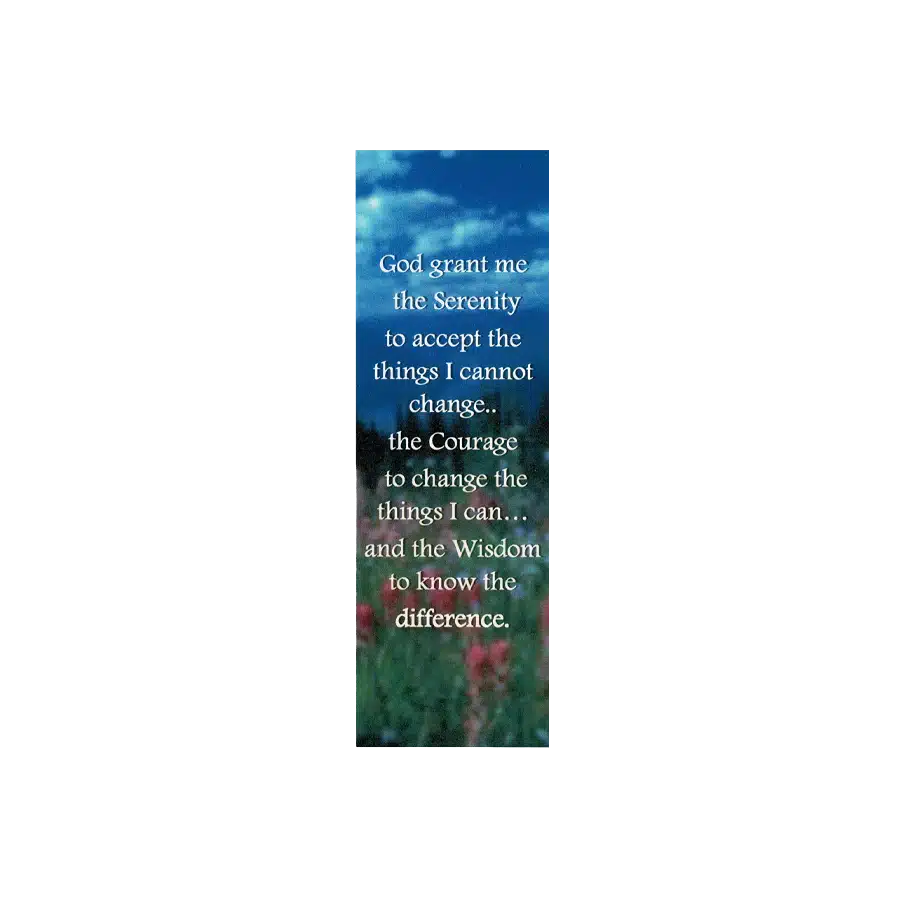 Serenity Prayer Laminated Bookmark