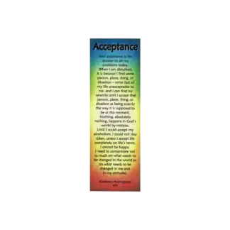 Acceptance Laminated Bookmark