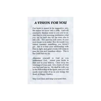 A Vision for you Wallet Card