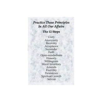 Practice these Principles Wallet Card