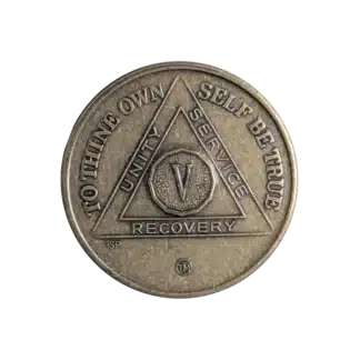 AA Bronze 5 Year Sobriety Medallion