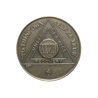 AA Bronze 28 Year Sobriety Medallion