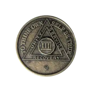 AA Bronze 31 Year Sobriety Medallion