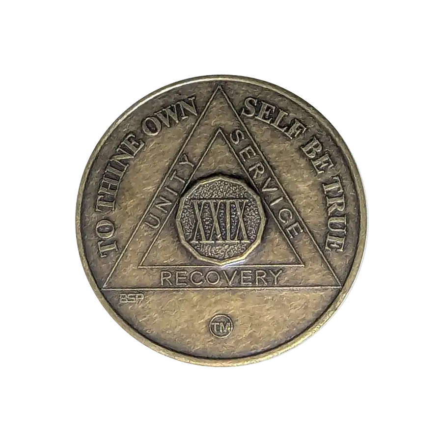 AA Bronze 29 Year Sobriety Medallion