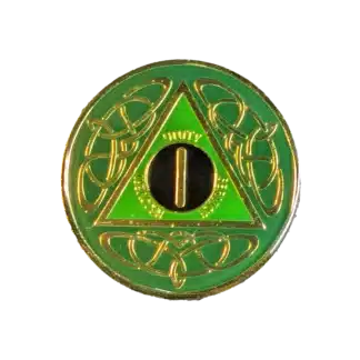 AA Celtic Knot Yearly enamel medallion