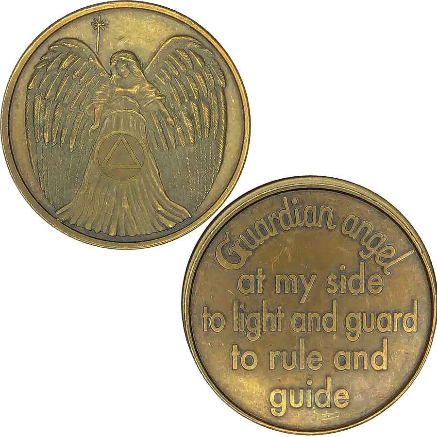 Guardian Angel Affirmation Coin - Image 2