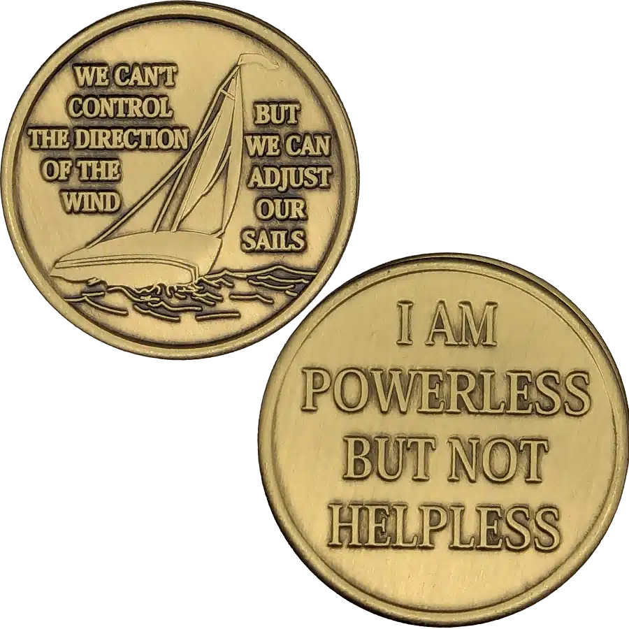 Powerless Yacht Affirmation Coin - Image 2