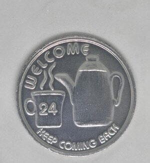Aluminium 24 hour coffee pot Affirmation Medallion