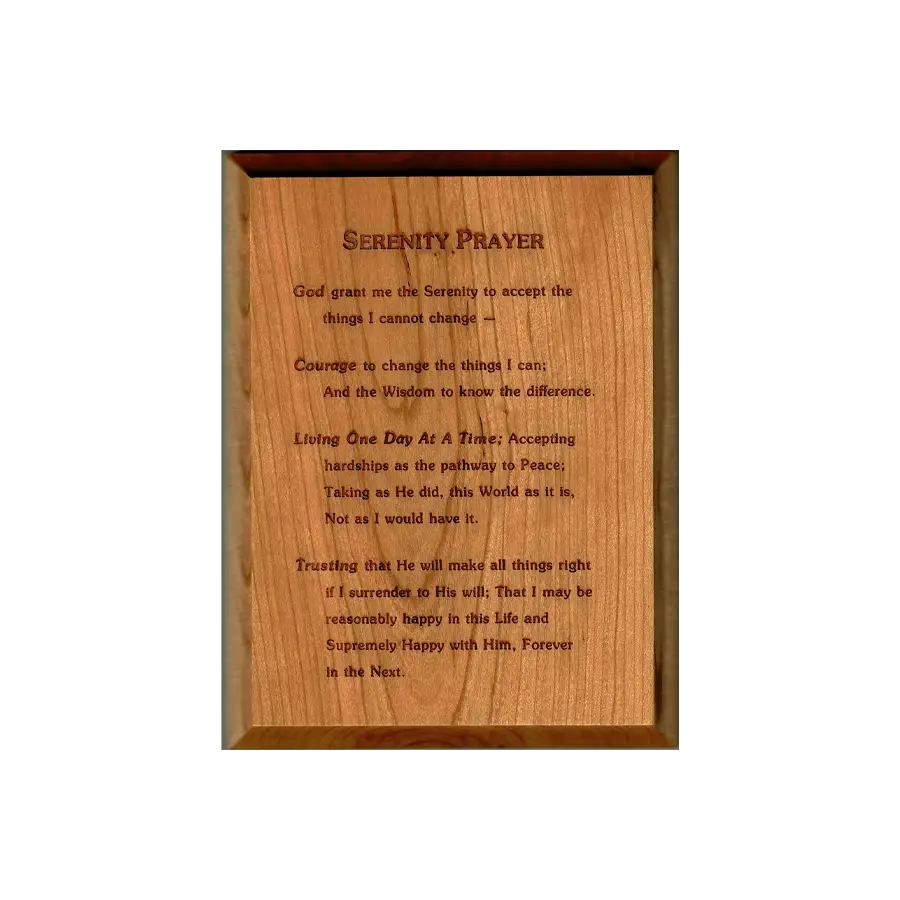 Serenity Prayer Plaque
