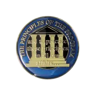AA 12th Tradition Enamel Principles Medallions