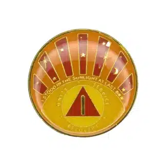 AA Sunlight enamel yearly medallion