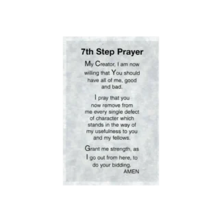 7th Step Prayer Wallet Card