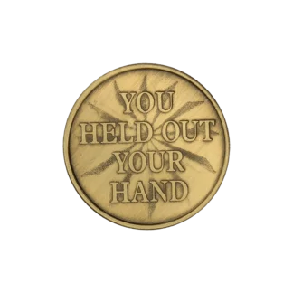 Held Out Your Hand Affirmation Coin