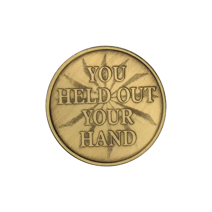 Held Out Your Hand Affirmation Coin