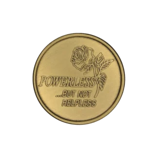 Powerless Rose Affirmation Coin