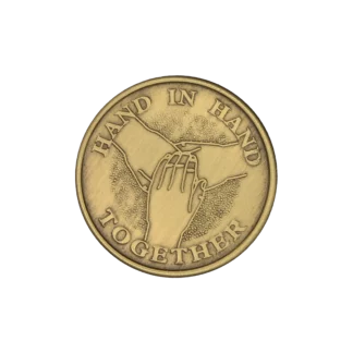 Hand In Hand Affirmation Coin